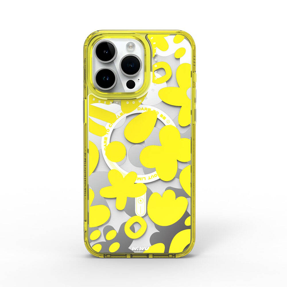 Fluorescent G Serisi Magsafe uyumlu Boya Desenli iPhone 15 Pro Max Kılıf