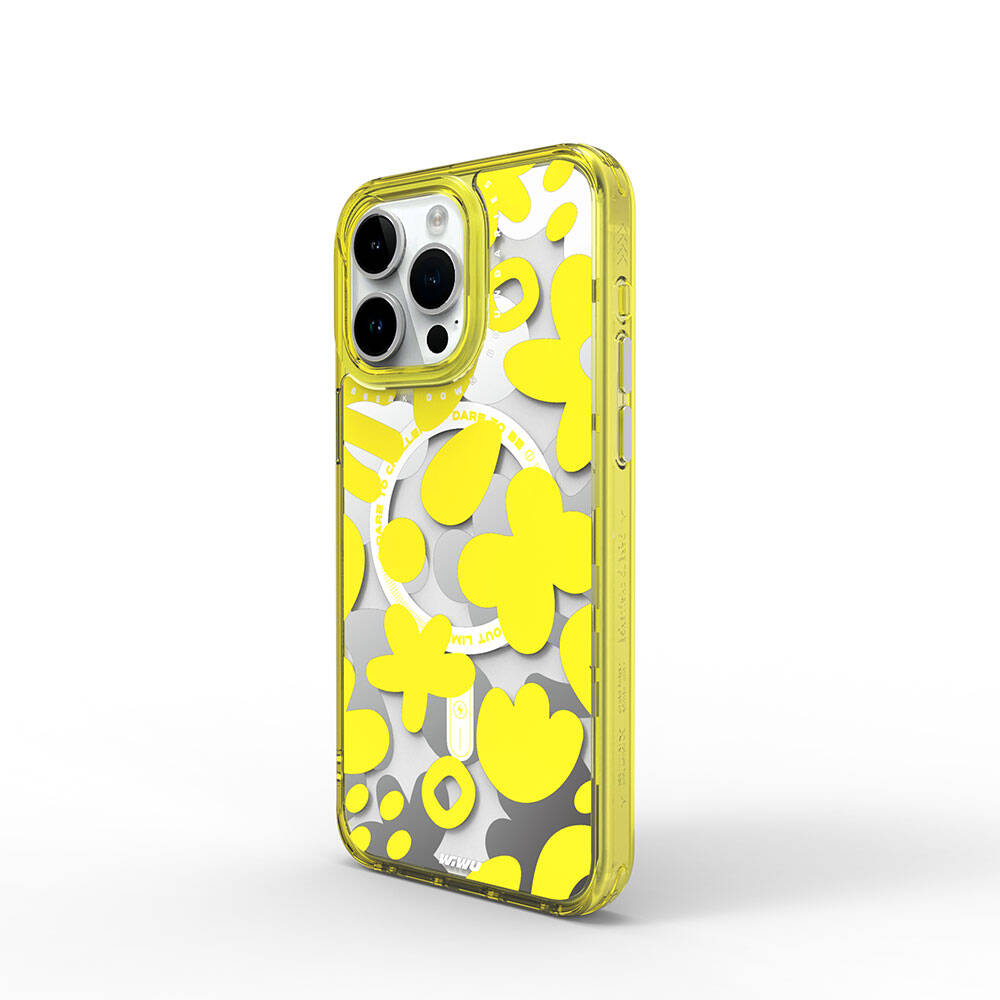 Fluorescent G Serisi Magsafe uyumlu Boya Desenli iPhone 15 Pro Max Kılıf