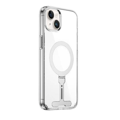 FYY-014 Magsafe Uyumlu Standlı Şeffaf iPhone 15 Kılıf