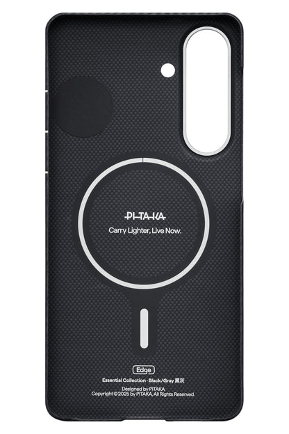 Galaxy S26 Edge Black Grey Twill Aaron Kılıf