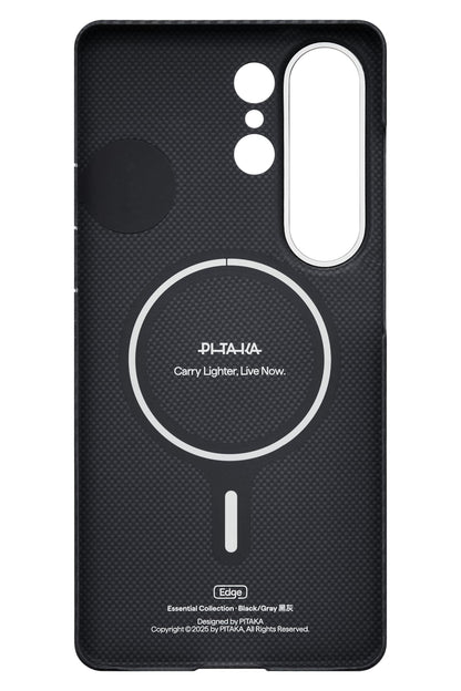 Galaxy S26 Ultra Edge Black Grey Twill Aaron Kılıf