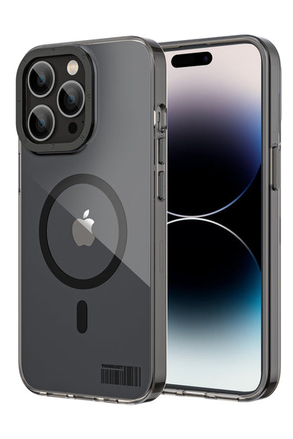 Youngkit Glaze iPhone 13 Pro Max Şeffaf Kılıf Siyah Kamera Çerçeveli