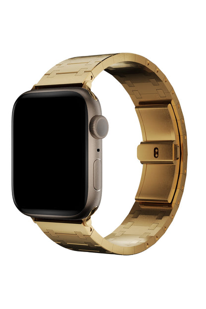 Apple Watch Uyumlu Royal Edition Çelik Kordon Golden