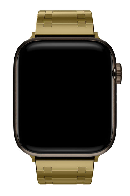 Apple Watch Uyumlu Royal Edition Çelik Kordon Golden