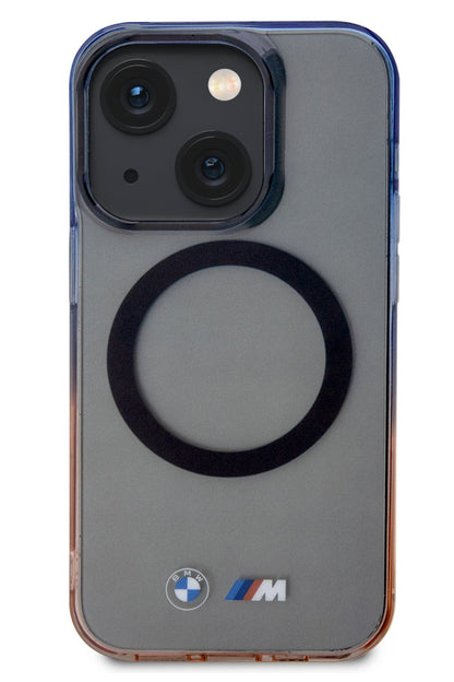 Apple iPhone 14 uyumlu Magsafe BMW M Lisanslı Gradient Kılıf