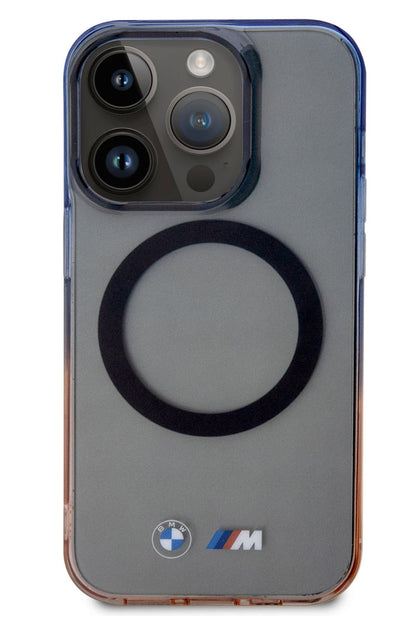 Apple iPhone 14 Pro uyumlu Magsafe BMW M Lisanslı Gradient Kılıf