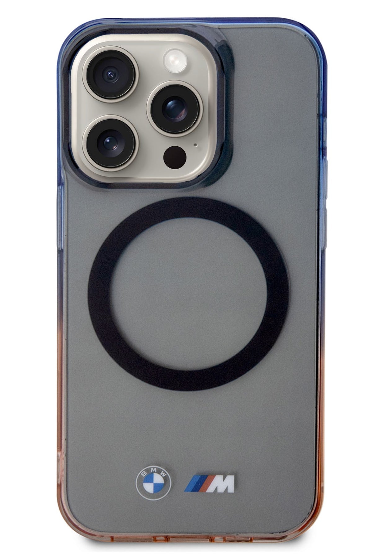 Apple iPhone 15 Pro Max uyumlu Magsafe BMW M Lisanslı Gradient Kılıf