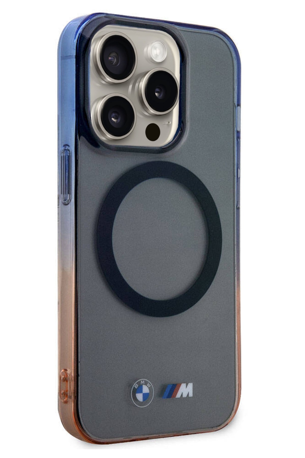 Apple iPhone 15 Pro Max uyumlu Magsafe BMW M Lisanslı Gradient Kılıf