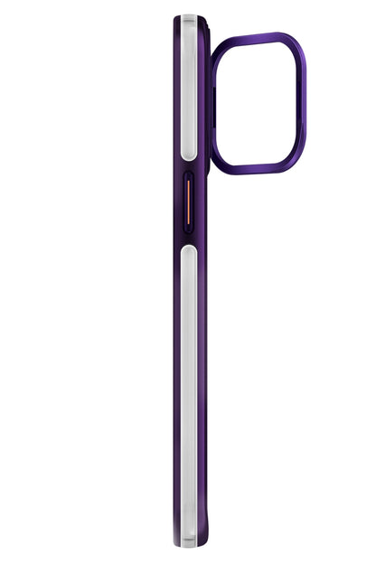 Youngkit Crystal Grid iPhone 14 Pro Magsafe Uyumlu Kılıf Mor
