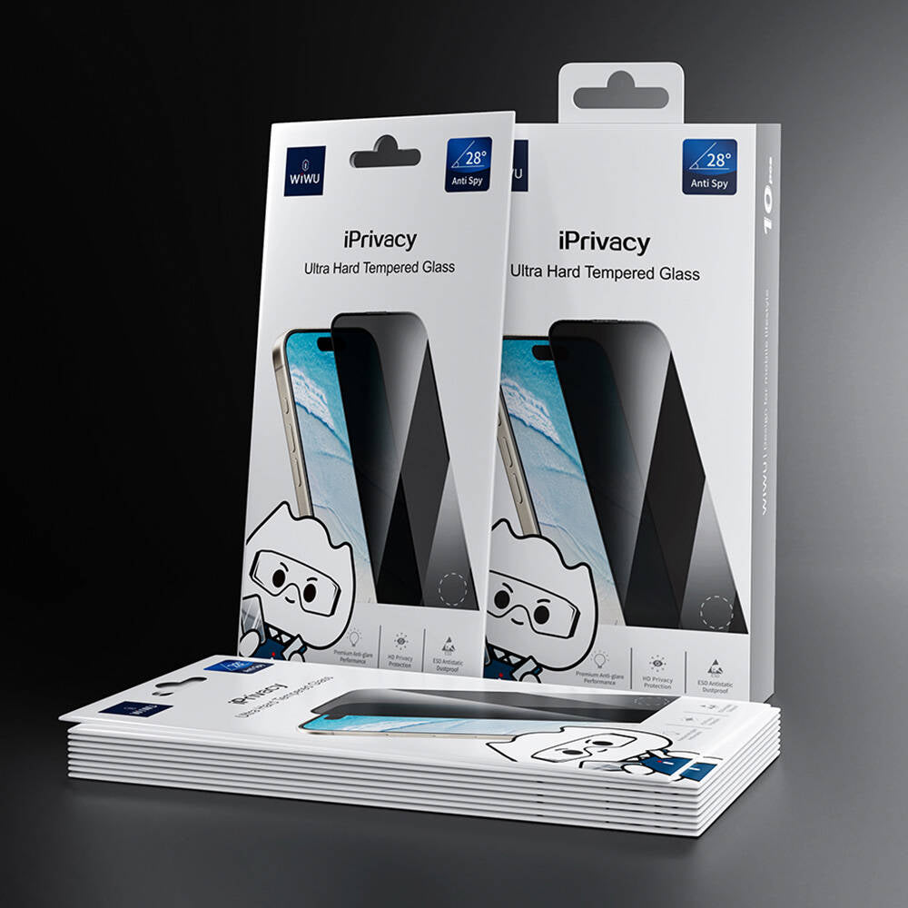 GT-015 iPrivacy iPhone 16 Pro Ekran Koruyucu 10'lu Paket