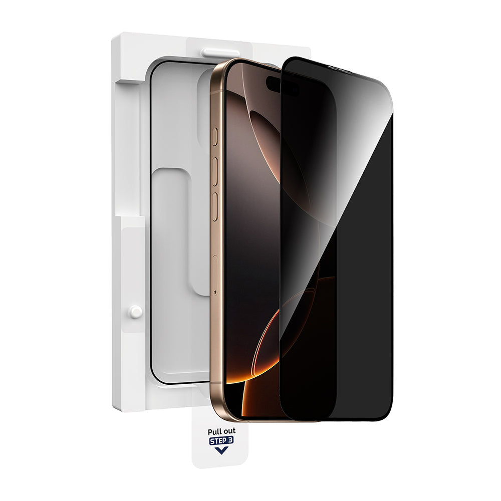 GT-021 Titan Guard iPhone 15 Plus Kolay Uygulamalı Privacy Ekran Koruyucu