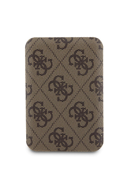Guess 4G Desenli 5000 mAh 15w Magsafe Powerbank Kahverengi
