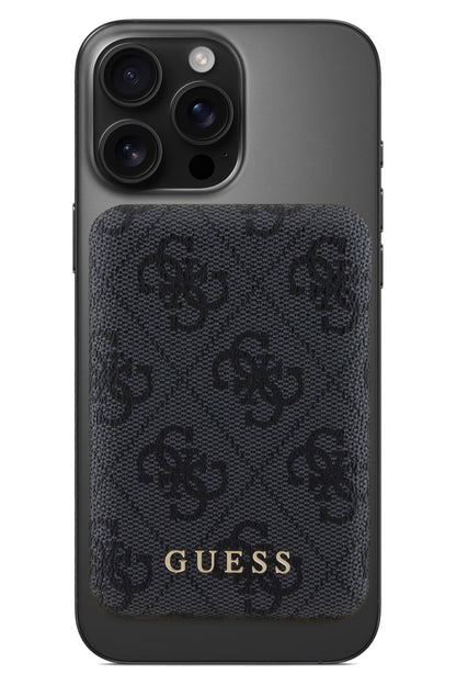 Guess 4G Desenli 5000 mAh 15w Magsafe Powerbank Siyah