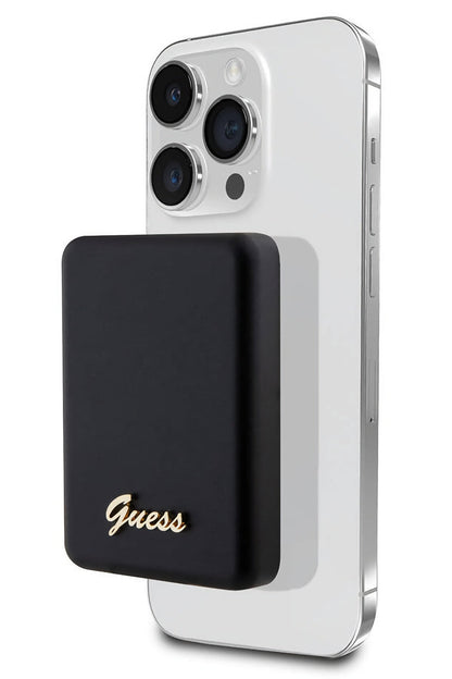 Guess Metal Logolu Magsafe Siyah Powerbank 5000mAh