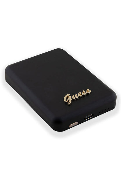 Guess Metal Logolu Magsafe Siyah Powerbank 5000mAh