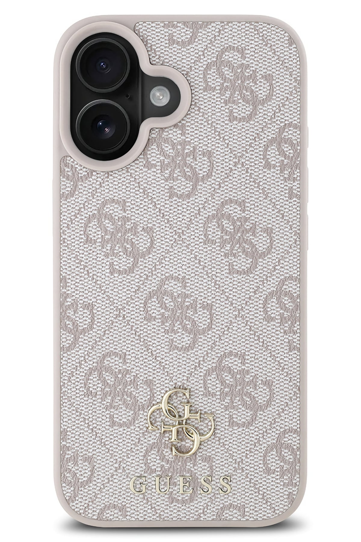 Guess Classic 4G Logolu iPhone 16 Plus Magsafe Uyumlu Kılıf Pembe