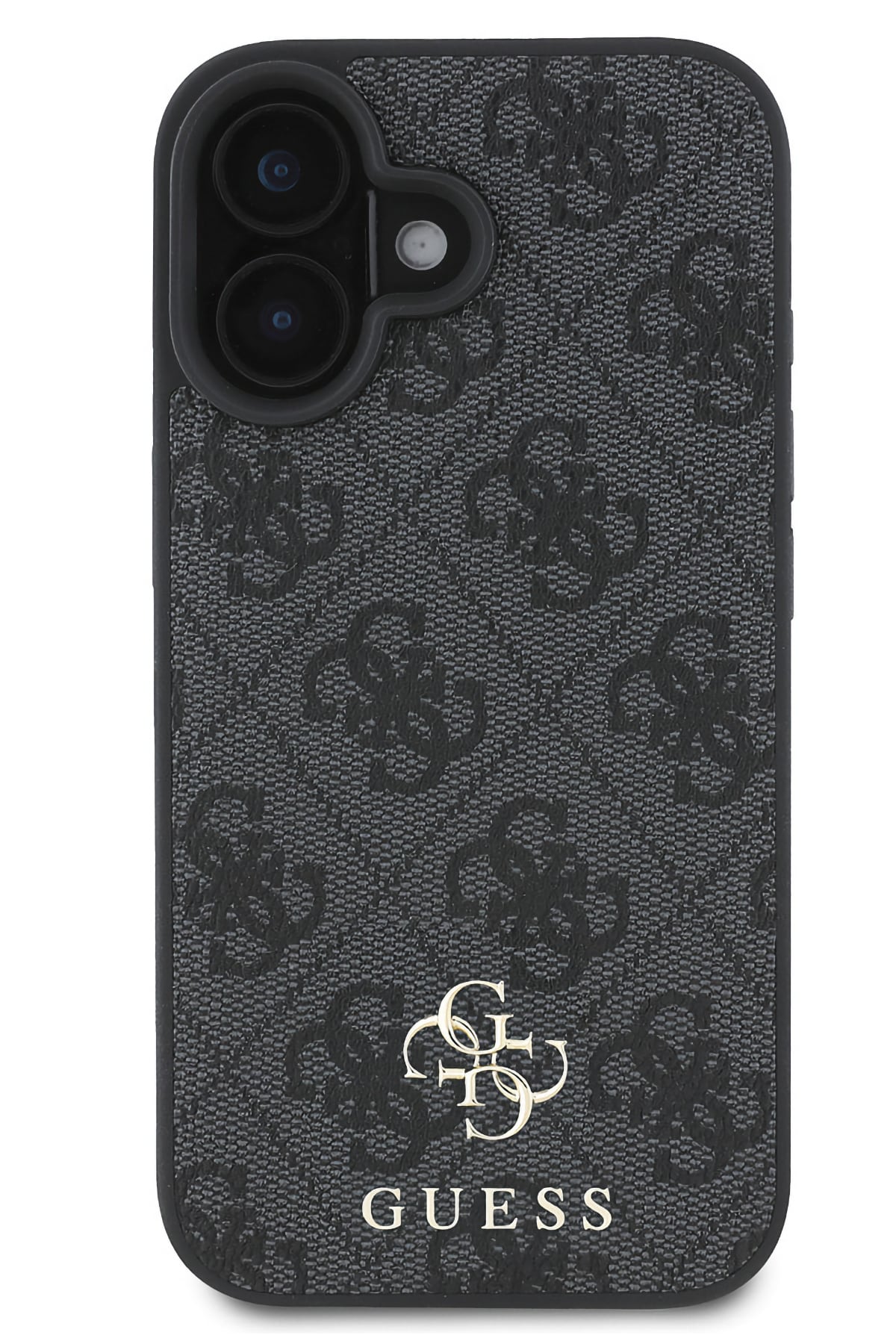 Guess Classic 4G Logolu iPhone 16 Plus Magsafe Uyumlu Kılıf Siyah