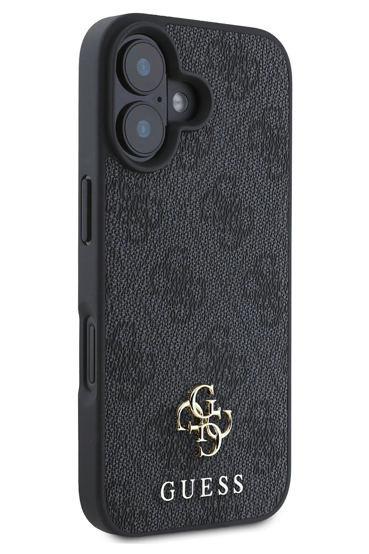 Guess Classic 4G Logolu iPhone 16 Plus Magsafe Uyumlu Kılıf Siyah