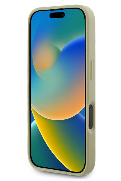 Guess iPhone 16 Plus Uyumlu Glitter 4G Logolu Kılıf Gold