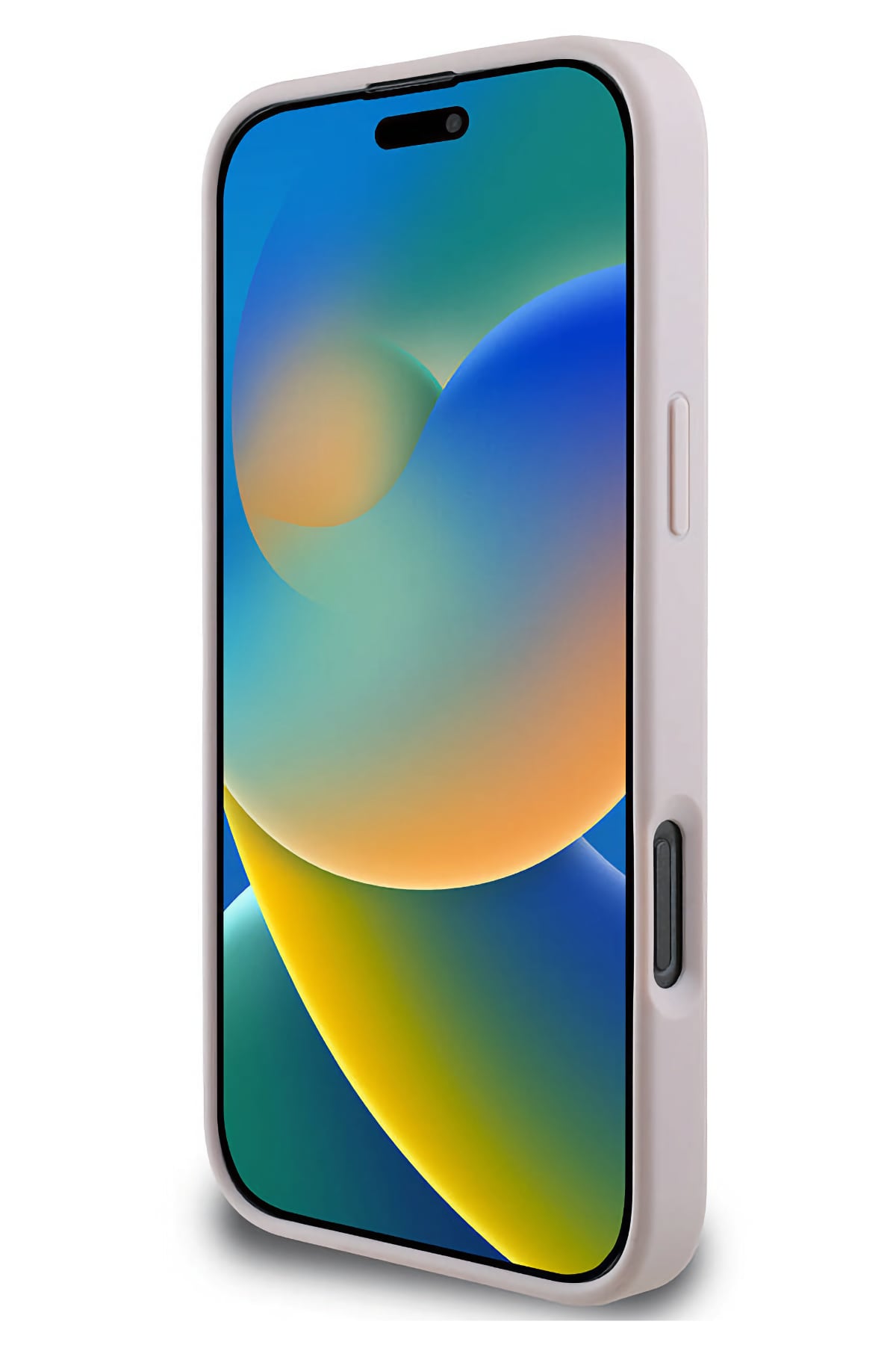 Guess iPhone 16 Pro Uyumlu 4G Logolu Deri Kılıf Pembe