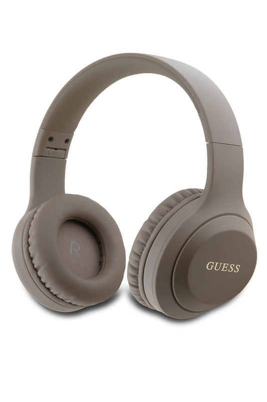 Guess Kulak Üstü Bluetooth 5.3 Katlanabilir Kulaklık Klasik Logolu Kahverengi