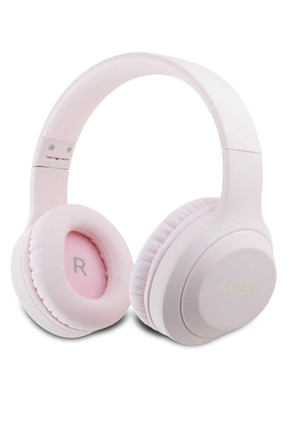 Guess Kulak Üstü Bluetooth 5.3 Katlanabilir Kulaklık Klasik Logolu Pembe