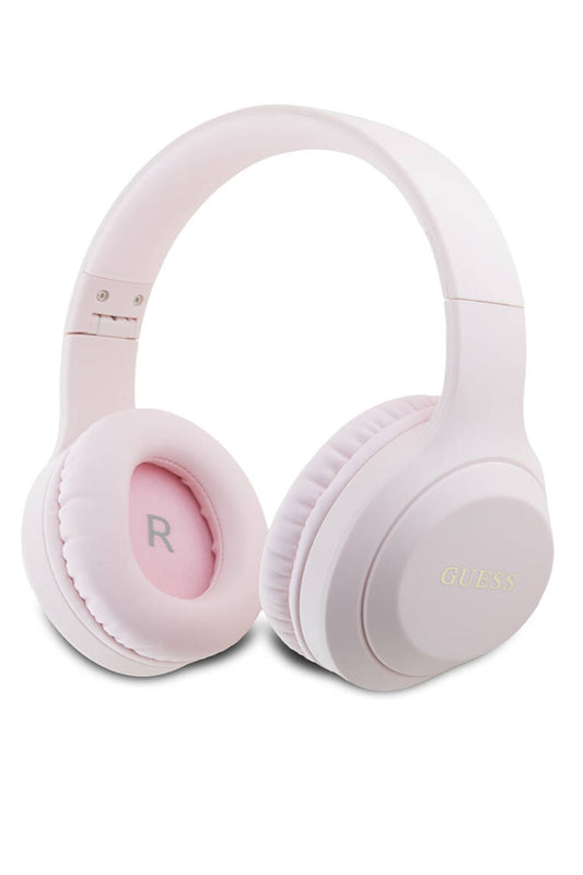 Guess Kulak Üstü Bluetooth 5.3 Katlanabilir Kulaklık Klasik Logolu Pembe