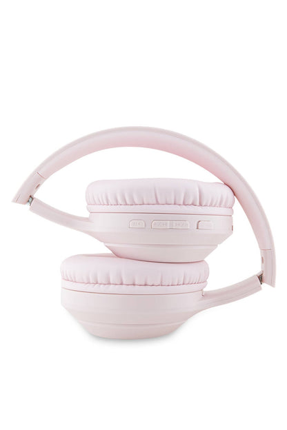 Guess Kulak Üstü Bluetooth 5.3 Katlanabilir Kulaklık Klasik Logolu Pembe