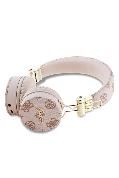 Guess Kulak Üstü Bluetooth 5.3 Metal Logolu Kulaklık Pembe