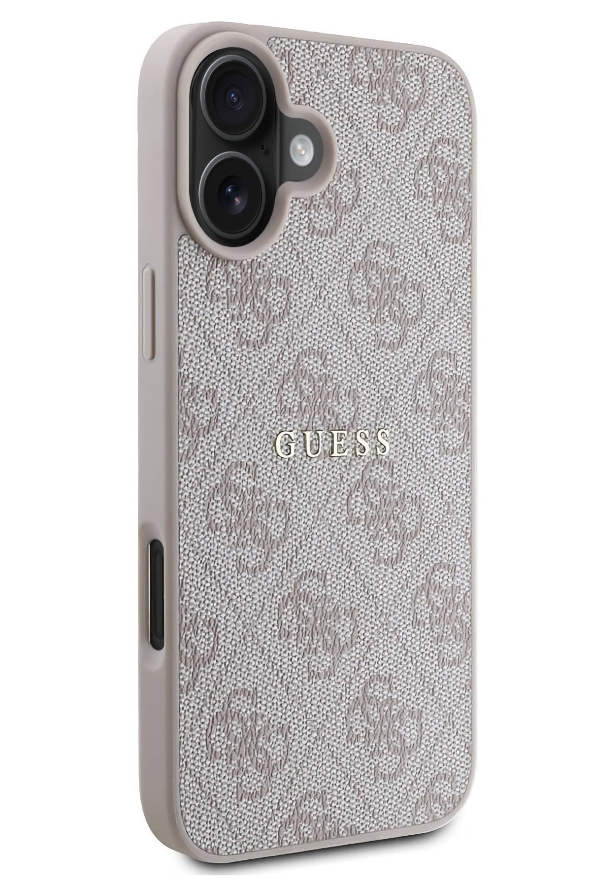 Guess Logolu iPhone 16 Plus Magsafe Uyumlu Kılıf Pembe