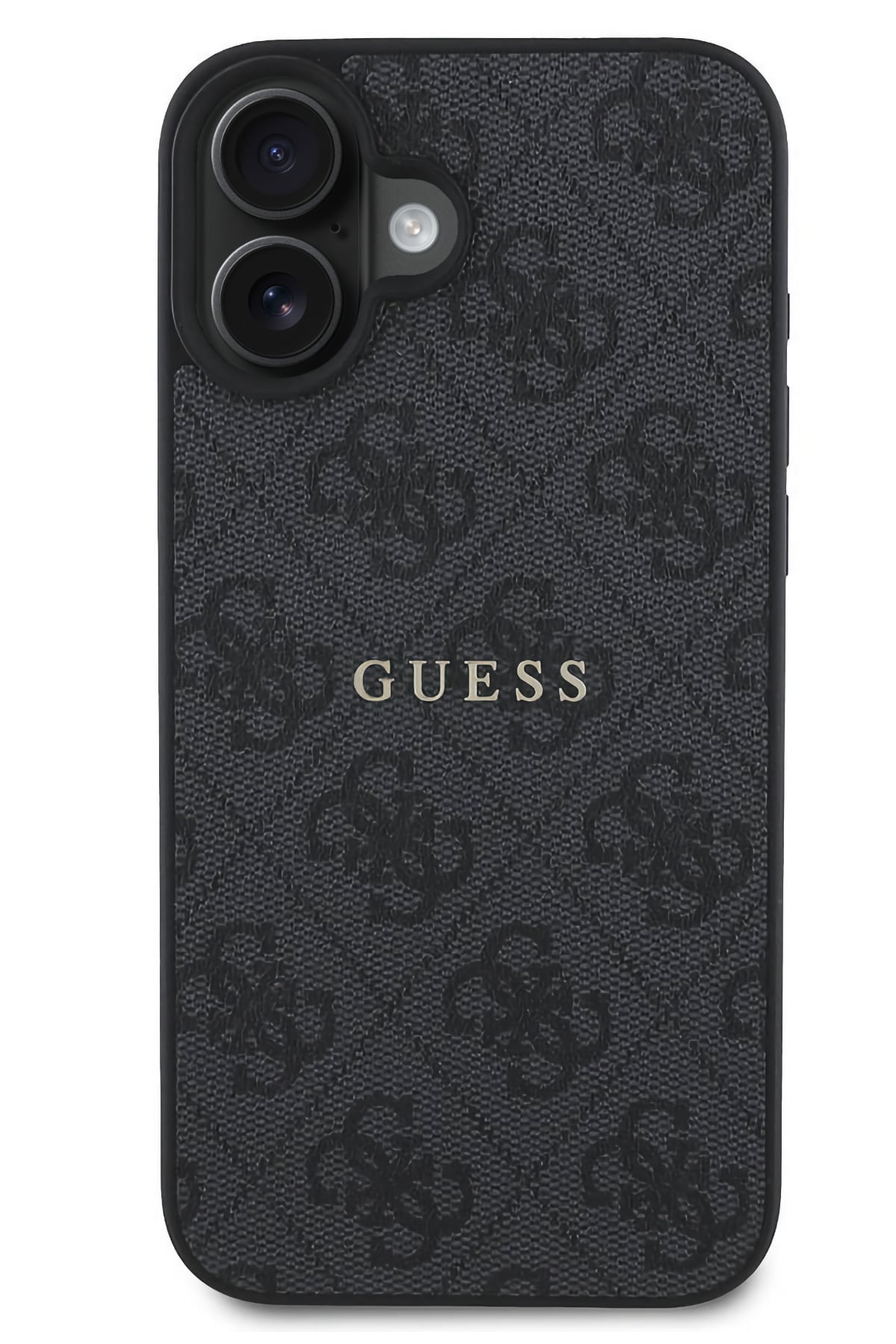 Guess Logolu iPhone 16 Plus Magsafe Uyumlu Kılıf Siyah