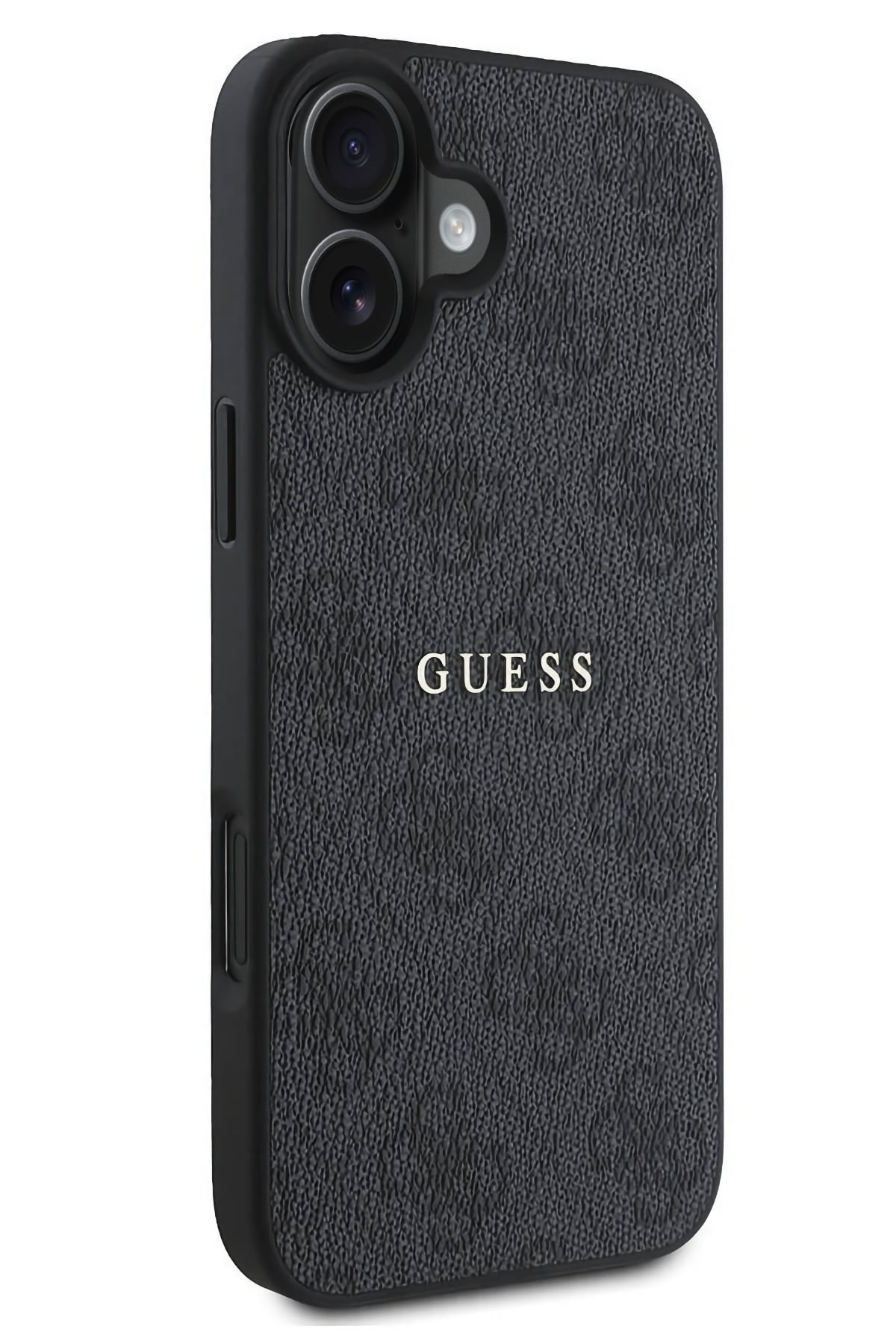 Guess Logolu iPhone 16 Plus Magsafe Uyumlu Kılıf Siyah