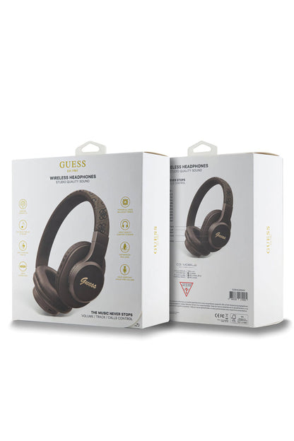 Guess Tone On Kulak Üstü Bluetooth 5.3 Kulaklık Kahverengi