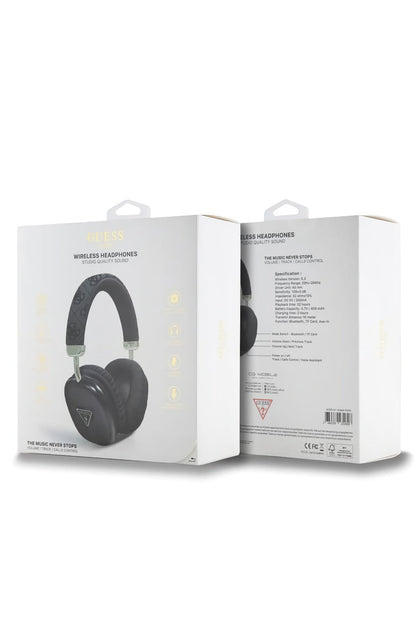 Guess Triangle Kulak Üstü Bluetooth 5.3 Kulaklık Siyah