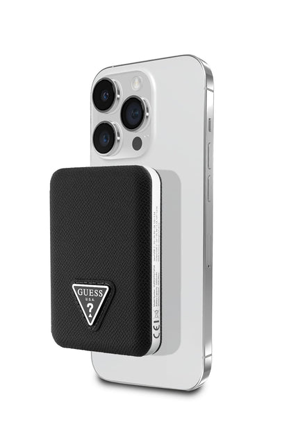 Guess Üçgen Logolu 5000 mAh 15w Magsafe Powerbank Siyah