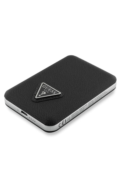 Guess Üçgen Logolu 5000 mAh 15w Magsafe Powerbank Siyah