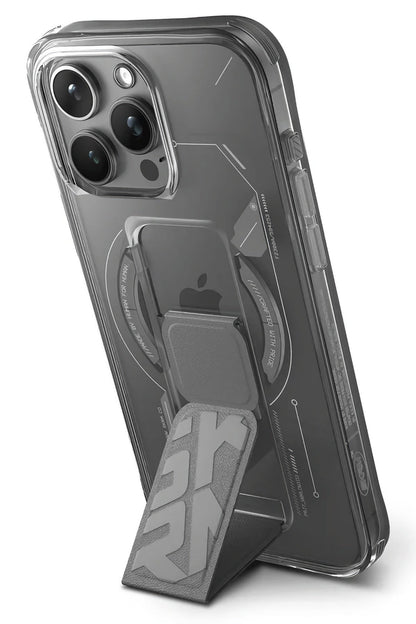 SkinArma iPhone 15 Pro Magsafe Uyumlu Helio Kılıf Gri