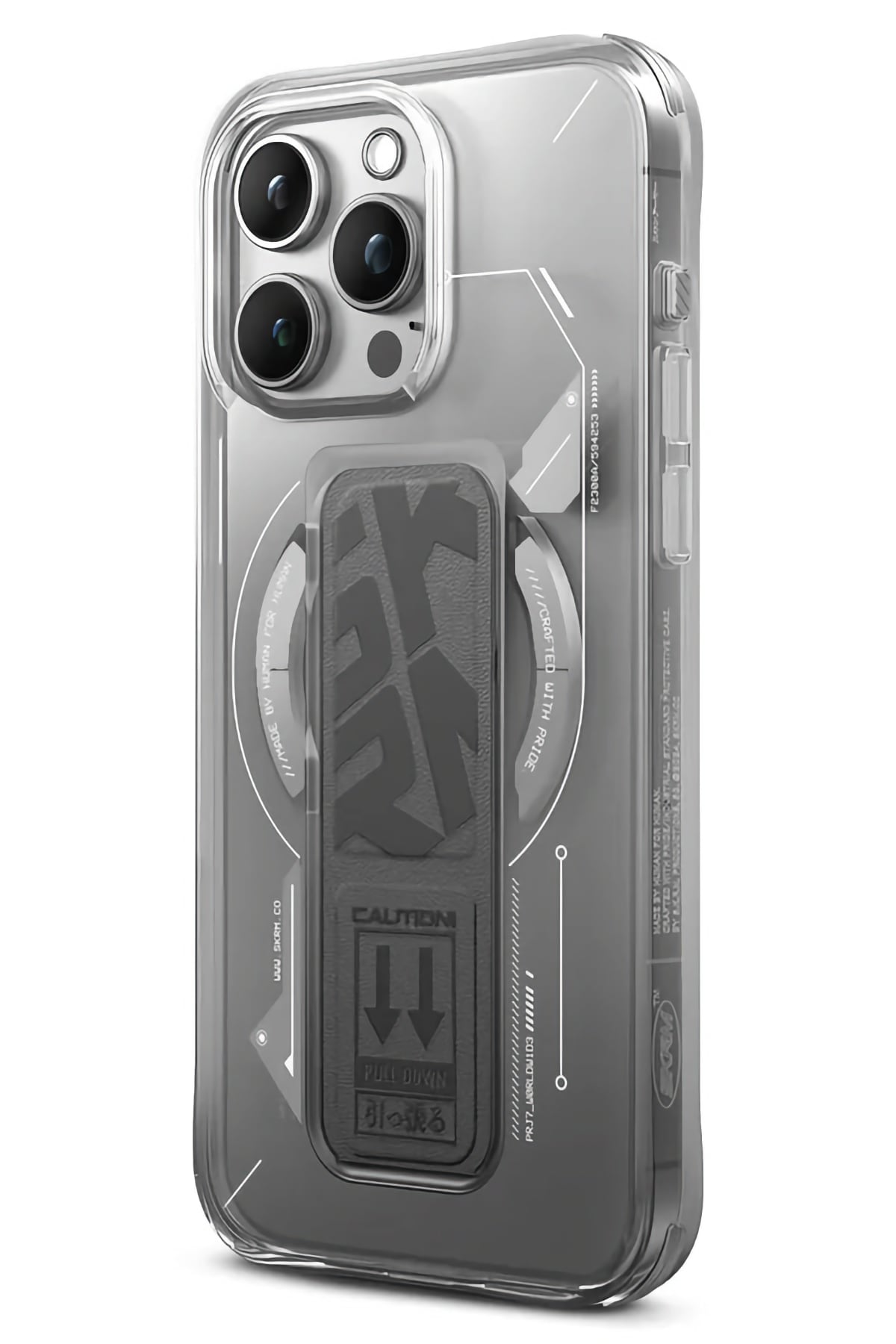 SkinArma iPhone 15 Pro Magsafe Uyumlu Helio Kılıf Gri