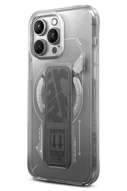 SkinArma iPhone 15 Pro Magsafe Uyumlu Helio Kılıf Gri