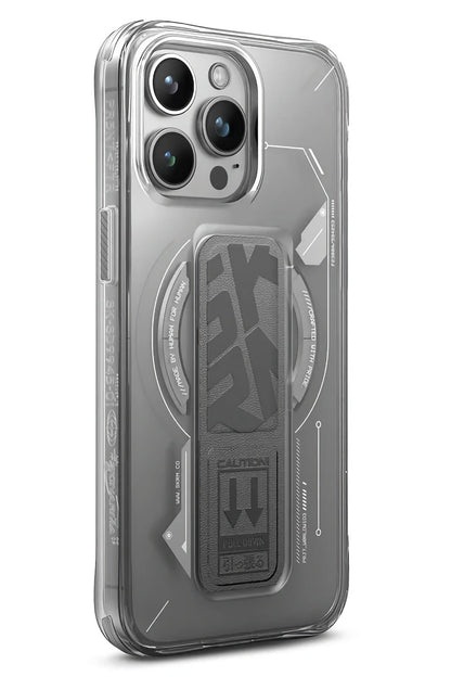 SkinArma iPhone 15 Pro Magsafe Uyumlu Helio Kılıf Gri