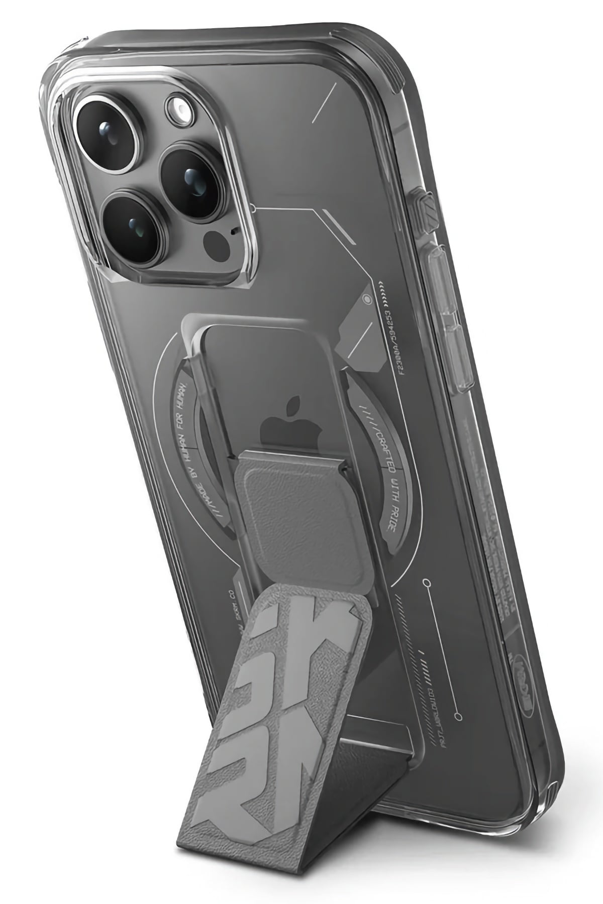 SkinArma iPhone 15 Pro Max Magsafe Uyumlu Helio Kılıf Gri