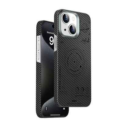 HHX-016 Karbon Fiber 600D Mars Kevlar iPhone 15 Kılıf