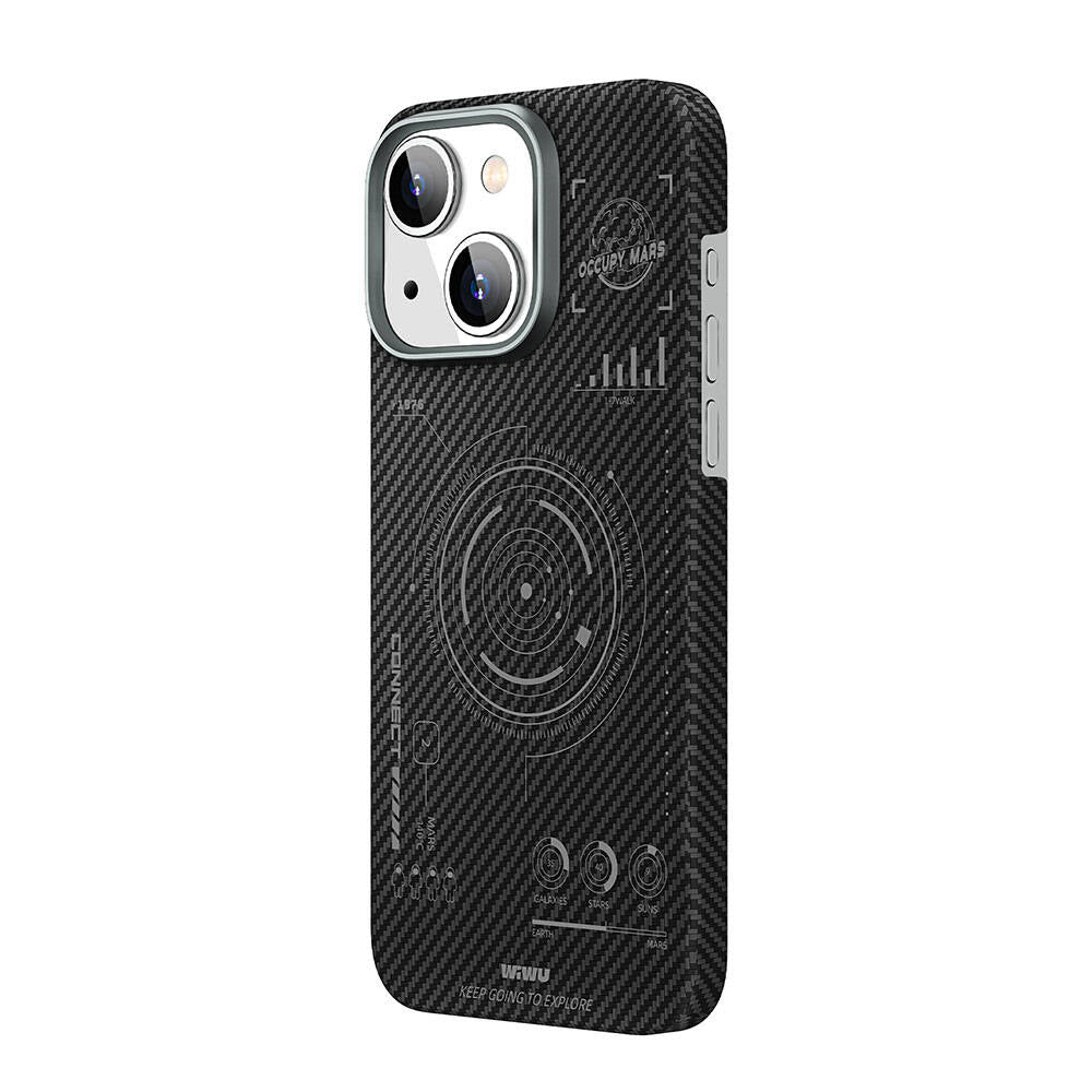 HHX-016 Karbon Fiber 600D Mars Kevlar iPhone 15 Kılıf