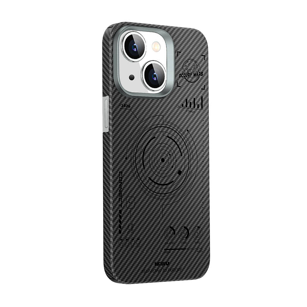 HHX-016 Karbon Fiber 600D Mars Kevlar iPhone 15 Kılıf
