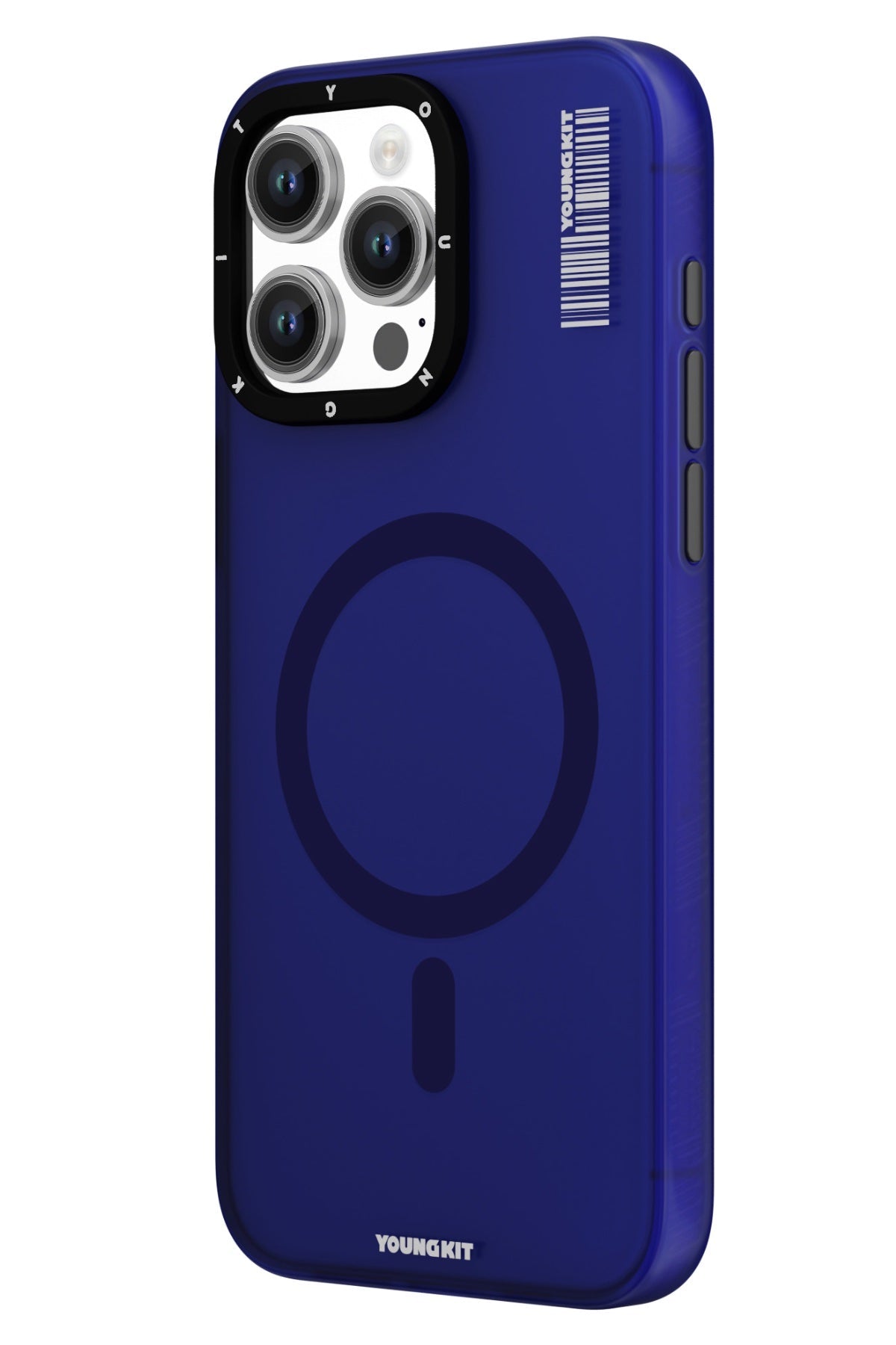 Youngkit Hidden Sand iPhone 15 Pro Max uyumlu Magsafe Mat Mavi Kılıf