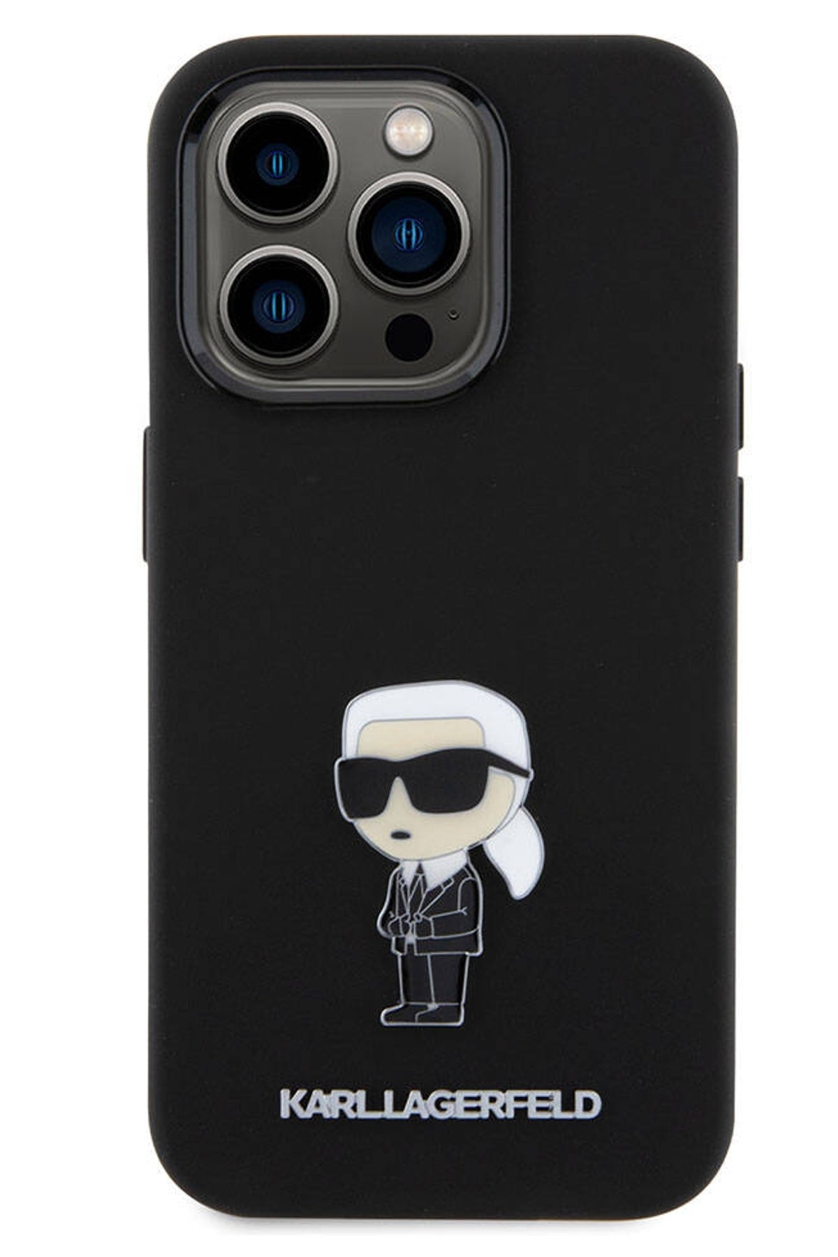 Karl Lagerfeld iPhone 15 Pro Uyumlu İkonik Kılıf Siyah
