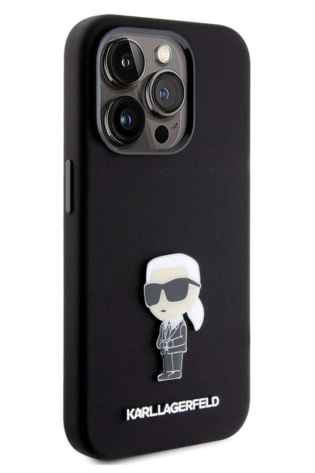 Karl Lagerfeld iPhone 15 Pro Max Uyumlu İkonik Kılıf Siyah