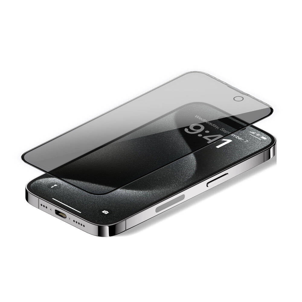 iPrivacy HD Anti-Peep iPhone 15 Pro Ekran Koruyucu