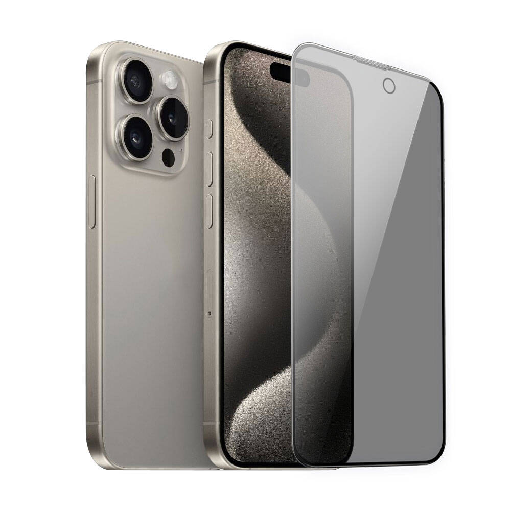 iPrivacy HD Anti-Peep iPhone 15 Pro Max Ekran Koruyucu