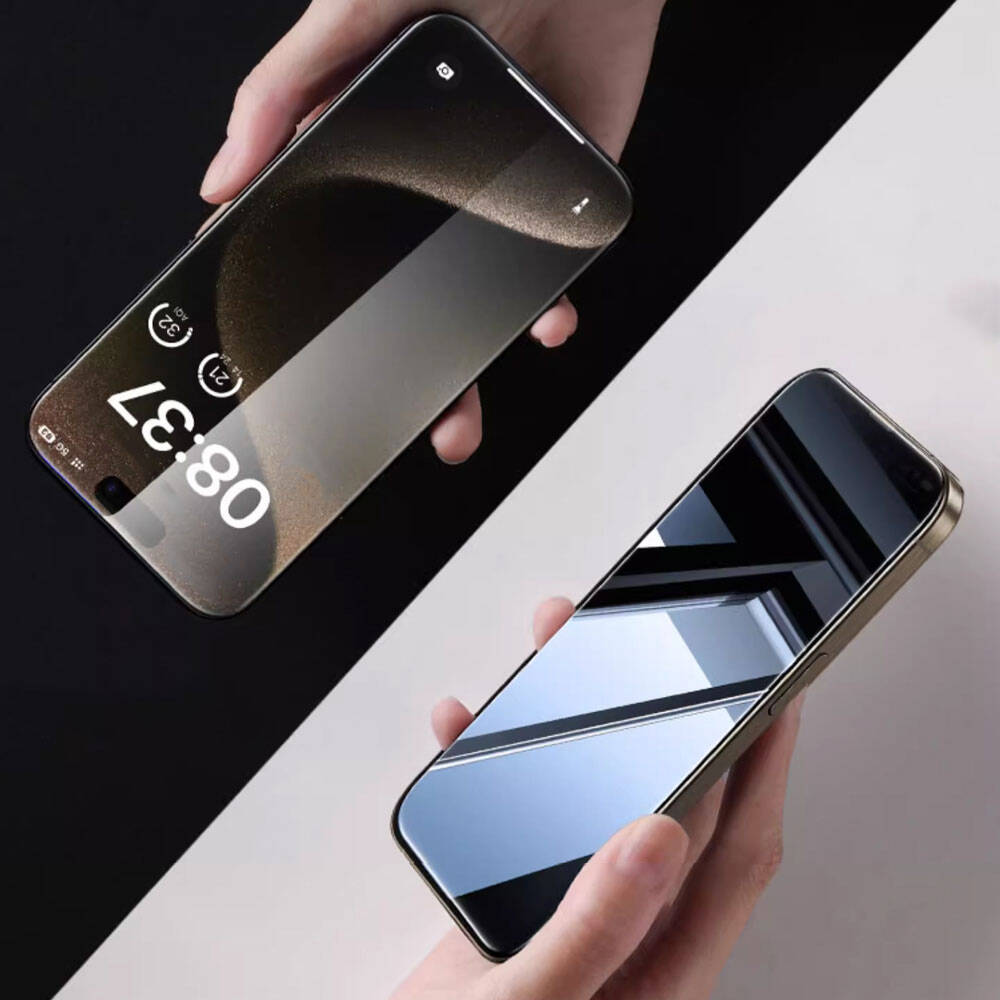 iPrivacy HD Anti-Peep iPhone 15 Pro Max Ekran Koruyucu